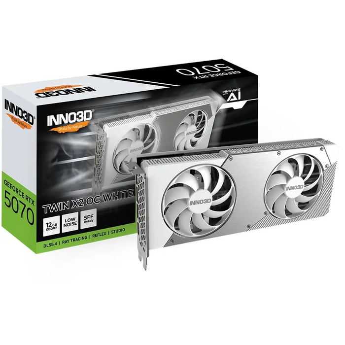 Inno3D GeForce RTX 5070 12GB GDDR7 Twin X2 OC Бяла