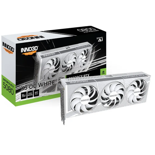 Inno3D GeForce RTX 5080 16GB GDDR7 X3 OC Бяла