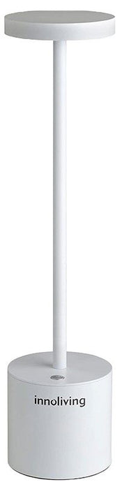 LED настолна лампа Innoliving - С акумулаторна батерия, 1.3W, бяла