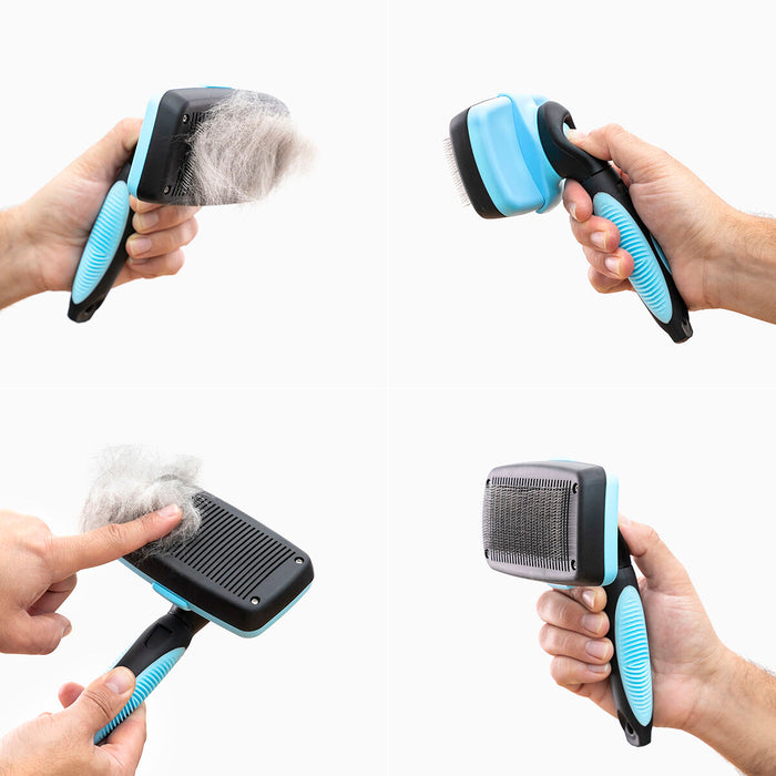 Четка за почистване на домашни любимци с прибиращи се зъбци Groombot InnovaGoods