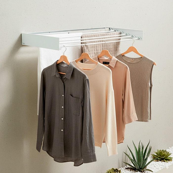 Сгъваем, разтегателен, прибиращ се стенен сушилник за дрехи Dryva 100 InnovaGoods