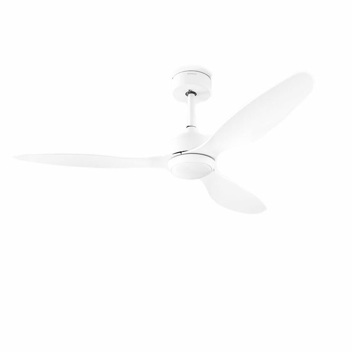 Вентилатор за таван с осветление Flaled InnovaGoods Бял 36 W 52" Ø132 cm (След ремонт A)