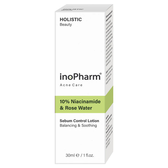 Лосион за контрол на себума с ниацинамид и розова вода, 30 ml