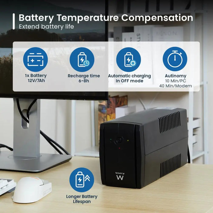 Инрактивен UPS Ewent EW3995 390 W