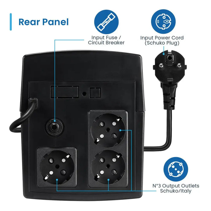 Инрактивен UPS Ewent EW3997 720 W