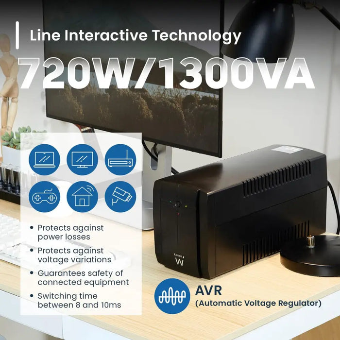 Инрактивен UPS Ewent EW3997 720 W