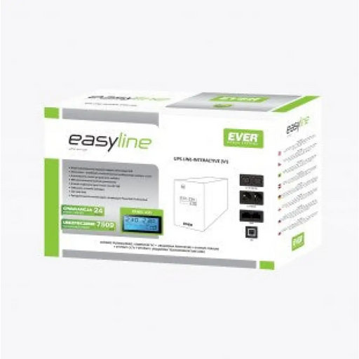 Инрактивен UPS Ever EASYLINE 1200 AVR USB 600 W