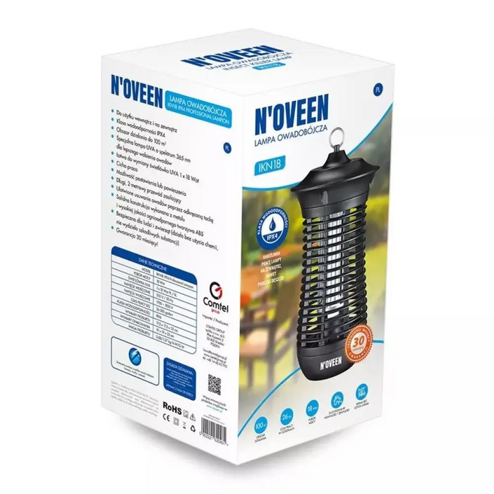 Инсектицидна лампа N’oveen IKN18 IPX4 Professional Lampion