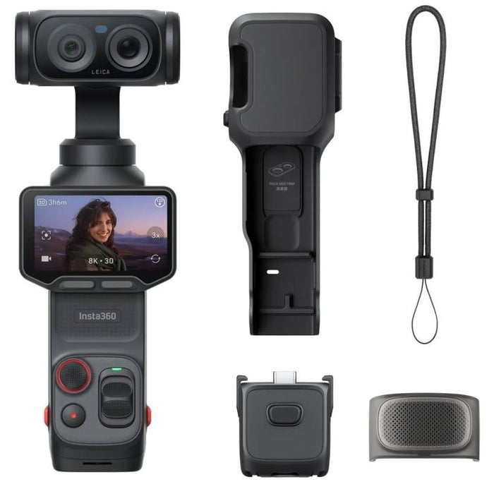 Екшън камера Insta360 - Luna Ultra Standard Bundle, 8K, Cosmic Black