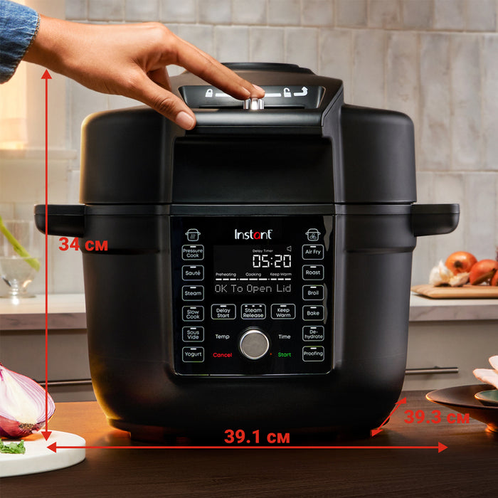 КОМБИНИРАН MULTICOOKER INSTANT ХЕРМЕТИЧЕН, DUO CRISP ULTIMATE LID 6.2L 1 КАПАК КОМБИНИРАН, ХЕРМЕТИЧЕН,
