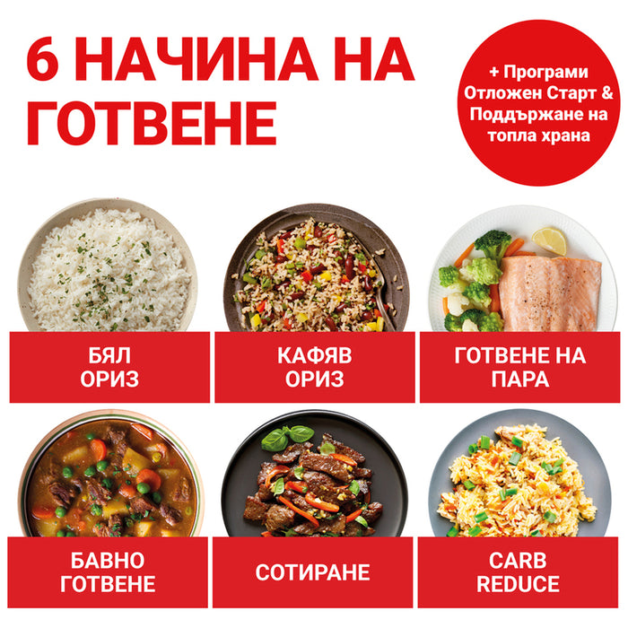 INSTANT RICE COOKER 2.8L , CARBREDUCE БЯЛ, 600 W