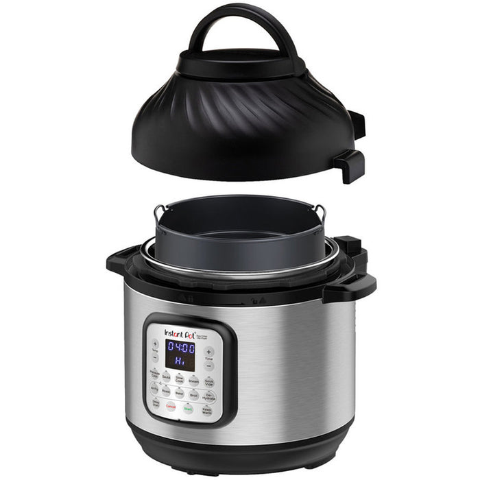 КОМБИНИРАН MULTICOOKER INSTANT POT DUO CRISP + AIR FRYER 8L ,ХЕРМЕТИЧЕН, 2 КАПАКА ТАЙМЕР, КОМБИНИРАН