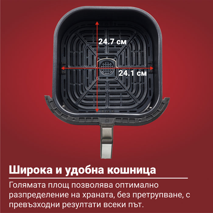 Уред за здравословно готвене INSTANT VORTEX PLUS CLEARCOOK & ODOURERASE 5.7 L , ИНОКС, ФИЛТЪР, С ПРОЗОРЕЦ