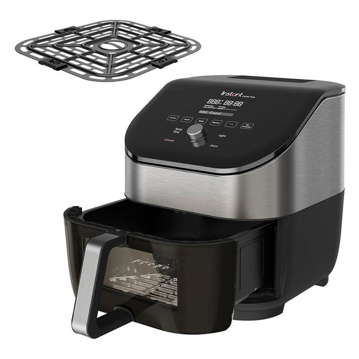 Уред за здравословно готвене INSTANT VORTEX PLUS CLEARCOOK & ODOURERASE 5.7 L , ИНОКС, ФИЛТЪР, С ПРОЗОРЕЦ