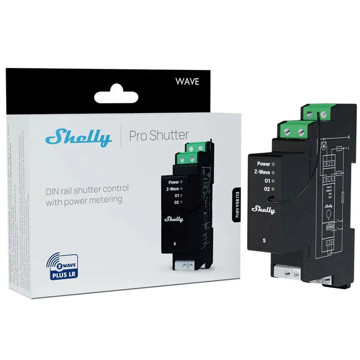 Интелигентен DIN-шинен контролер Z-Wave SHELLY Wave Pro