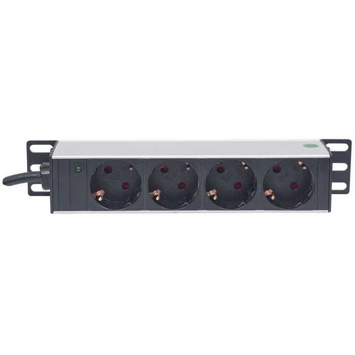 Intellinet 10’’ 1U Rackmount 4-Outport Power Distribution