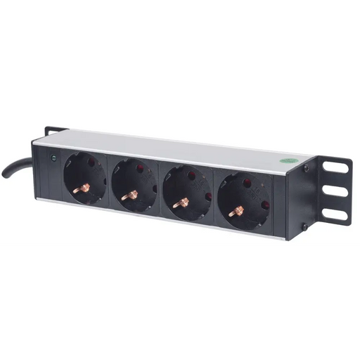 Intellinet 10’’ 1U Rackmount 4-Outport Power Distribution