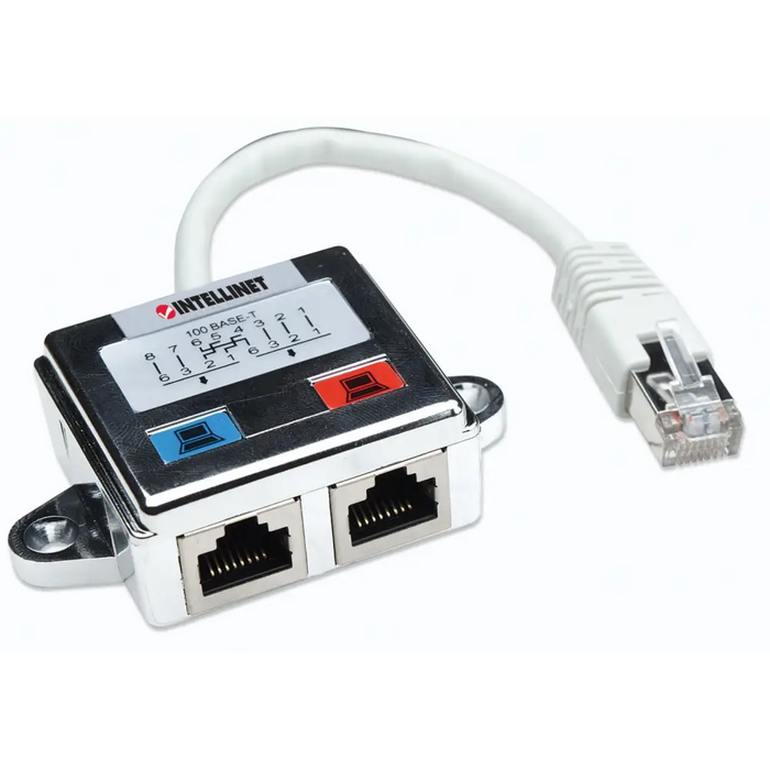 Intellinet 2-портов модулен разпределител Cat5e FTP