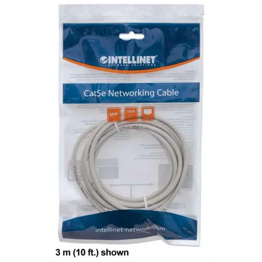 Intellinet Network Patch Cable Cat6 1m Grey CCA U/UTP PVC