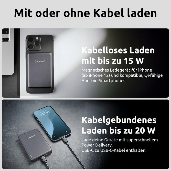 Преносима батерия Powerbank INTENSO 7344034 Сив 50 W 10000 mAh