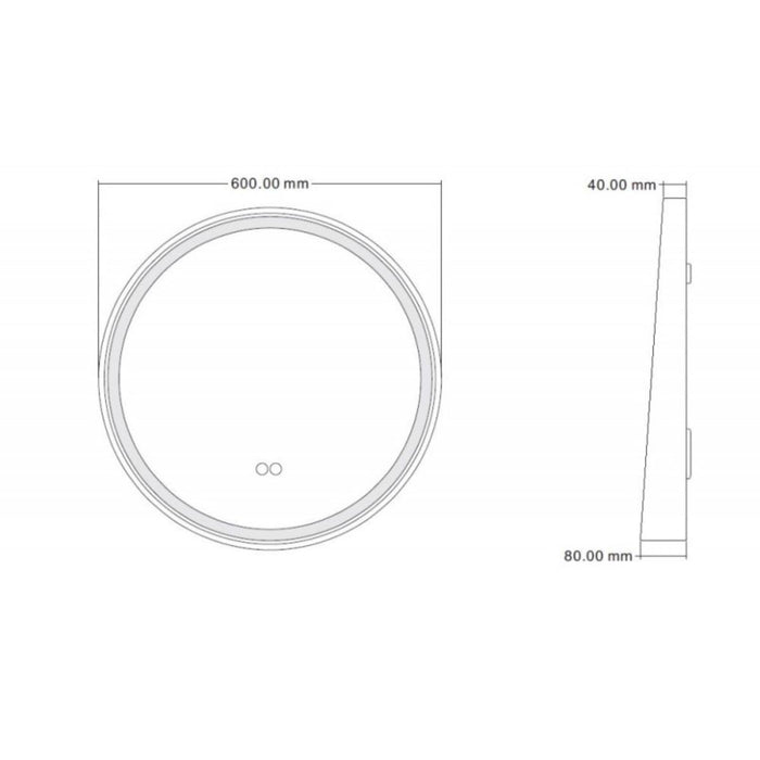 ОГЛЕДАЛО LED D600 1857B-60