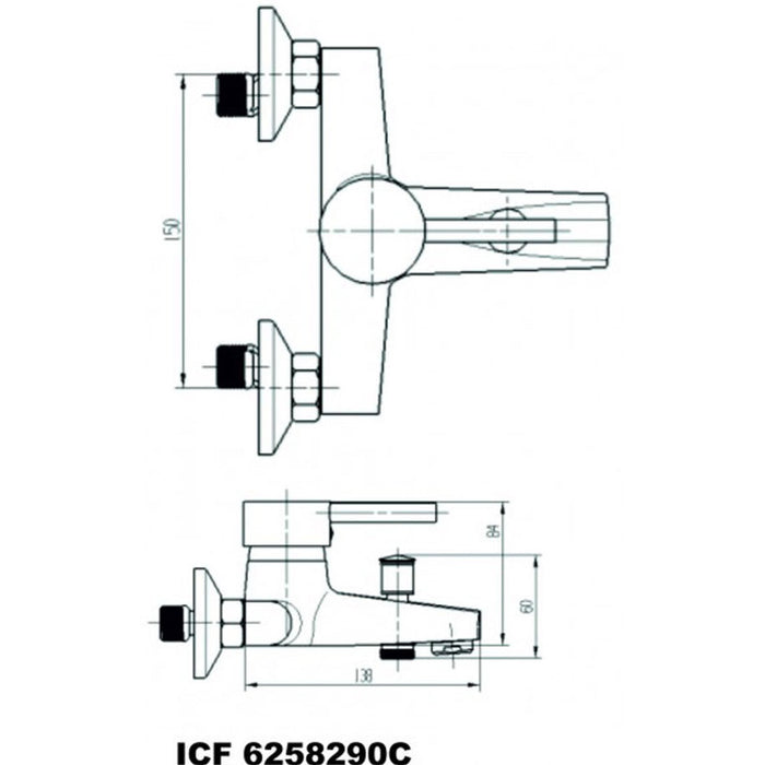 СМЕСИТЕЛ INTER CERAMIC КРИСТИ