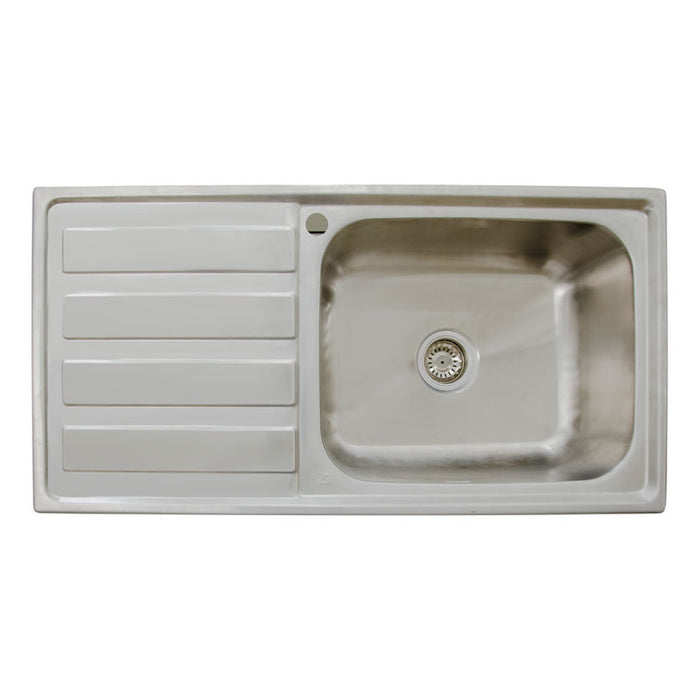 КУХНЕНСКА МИВКА INTER CERAMIC 10050L ТЕМПИКО ЛЯВА 100Х50Х24