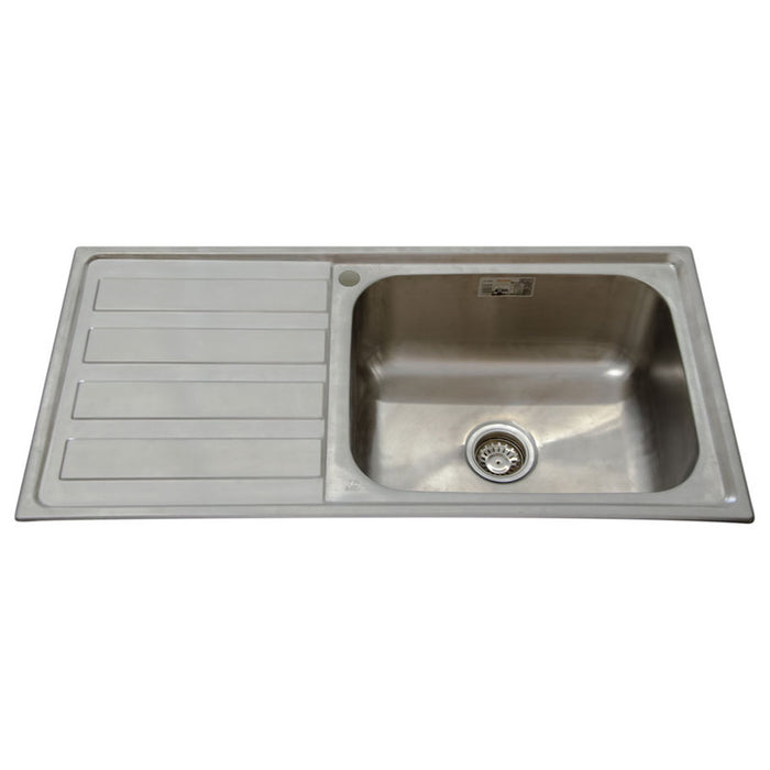 КУХНЕНСКА МИВКА INTER CERAMIC 10050L ТЕМПИКО ЛЯВА 100Х50Х24