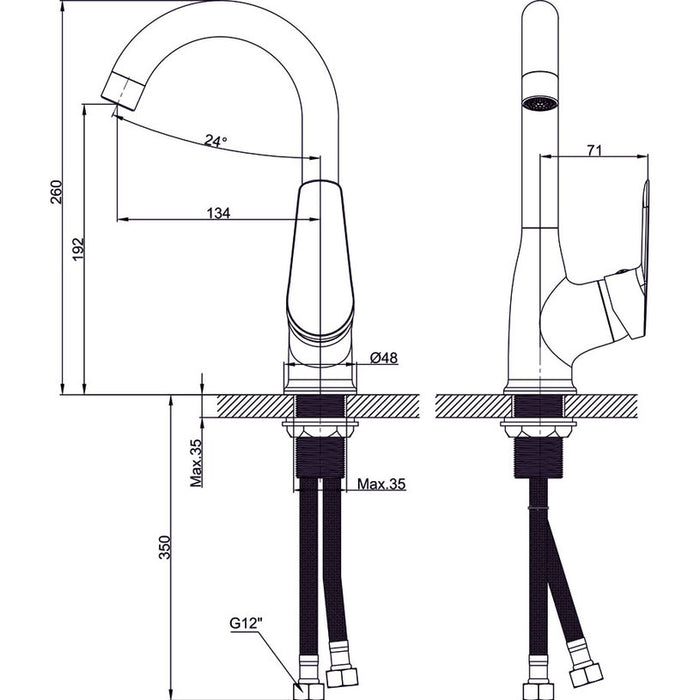 СМЕСИТЕЛ INTER CERAMIC АЛФИ