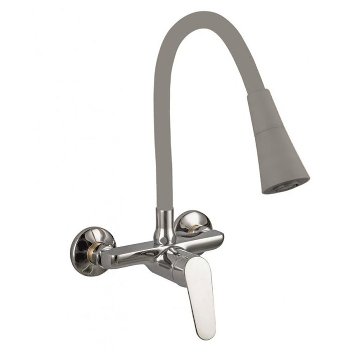СТЕНЕН СМЕСИТЕЛ ЗА КУХНЯ INTER CERAMIC LINNI СИВ