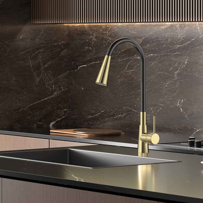 СМЕСИТЕЛ ЗА КУХНЯ INTER CERAMIC HAVANA ПОЛИРАНО ЗЛАТО