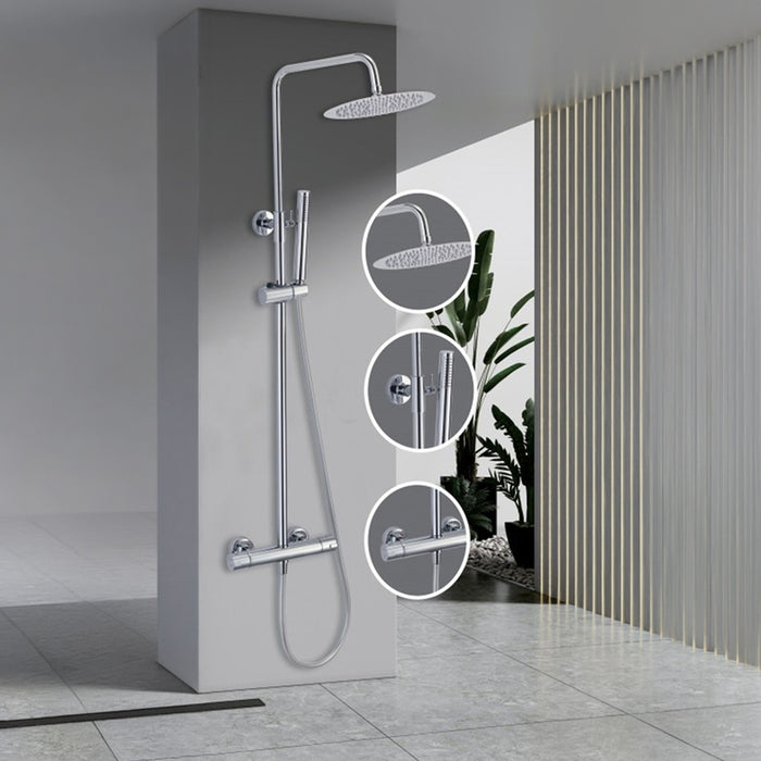ТЕРМОСТАТНА ДУШ СИСТЕМА СОЛАНЖ INTER CERAMIC 6221C