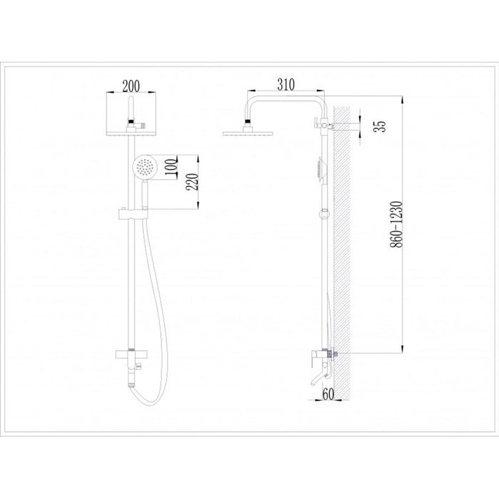 ДУШ СИСТЕМА INTER CERAMIC AVA 6326