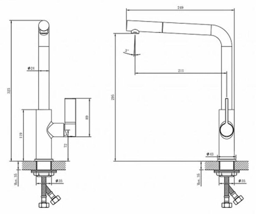 Кухненска мивка Inter Ceramic - ICGS 4050, гранитна, бежова