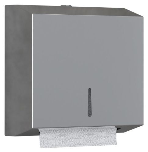 Диспенсър за хартиени кърпи Inter Ceramic - 8707, за стена, сатен