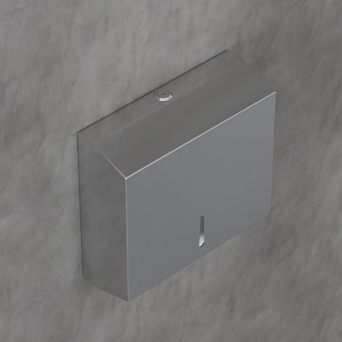 Диспенсър за хартиени кърпи Inter Ceramic - 8707, за стена, сатен