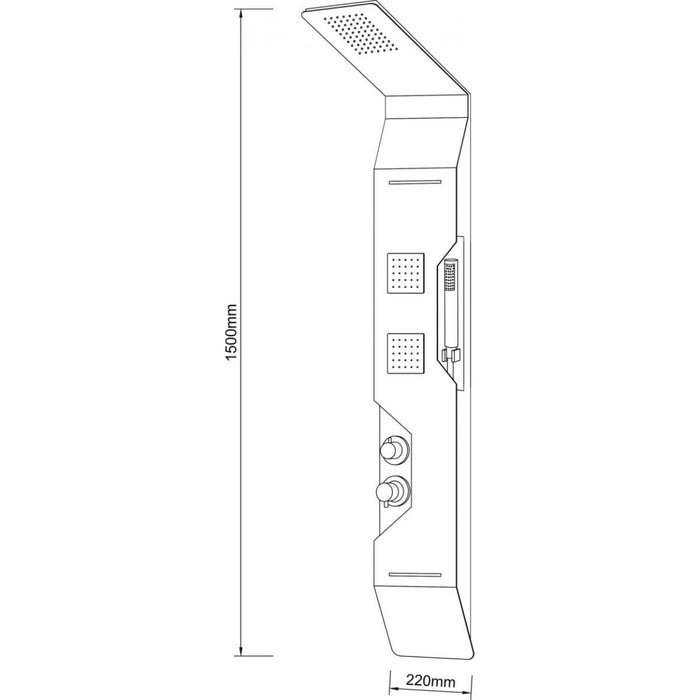 ХИДРОМАСАЖЕН ПАНЕЛ DAISY 3615 IC