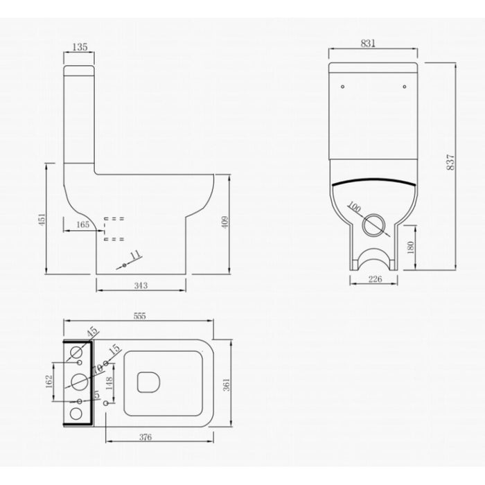 МОНОБЛОК DANTE COMPACT ЗАДНО ОТТИЧАНЕ