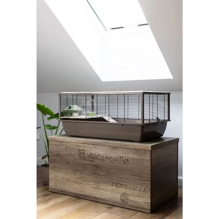 INTER-ZOO Bob Wood Japandi - клетка за гризачи - 78 x 36 x