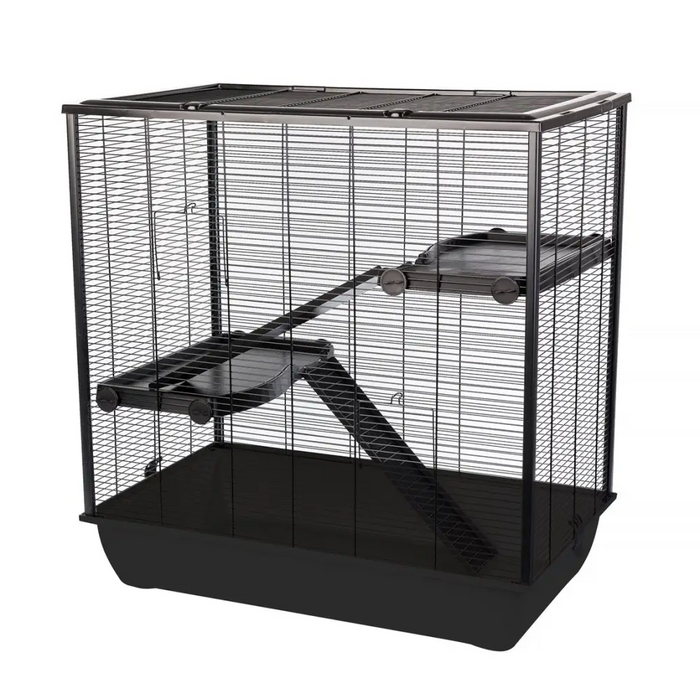 INTER-ZOO Frodo + Plastic Black - клетка за хамстер