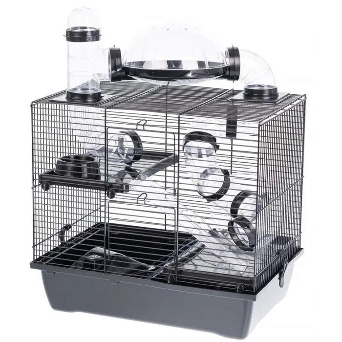 INTER-ZOO Rocky + Terrace black - клетка за хамстер