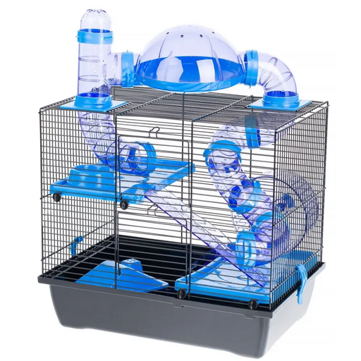 INTER-ZOO Rocky + Terrace blue - клетка за хамстер