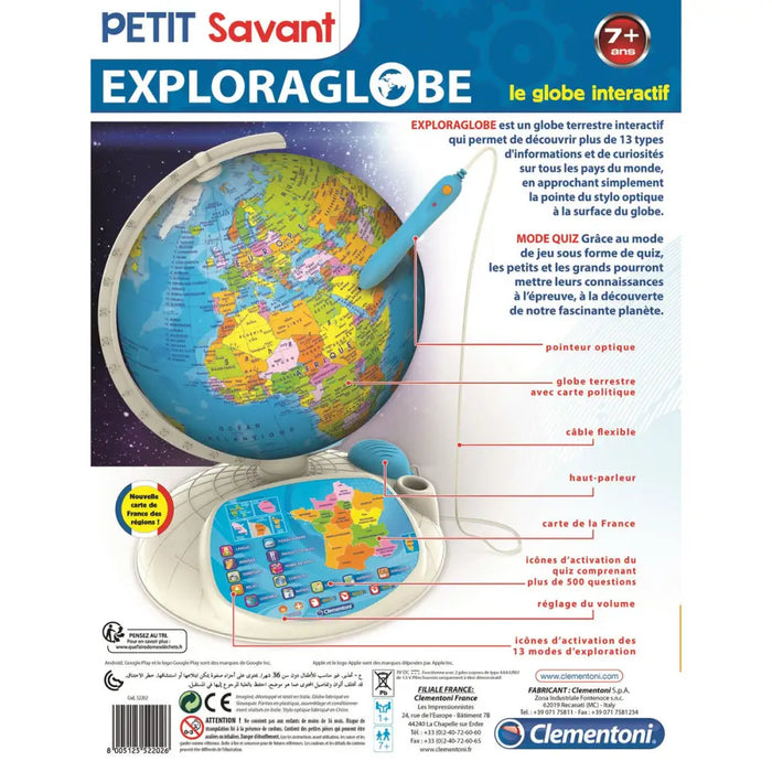 Интерактивен Глобус Clementoni Пластмаса FR