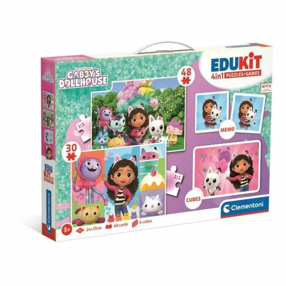 Интерактивна Играчка за Бебе Clementoni Edukit 4 en 1 Gabby y la casa ...