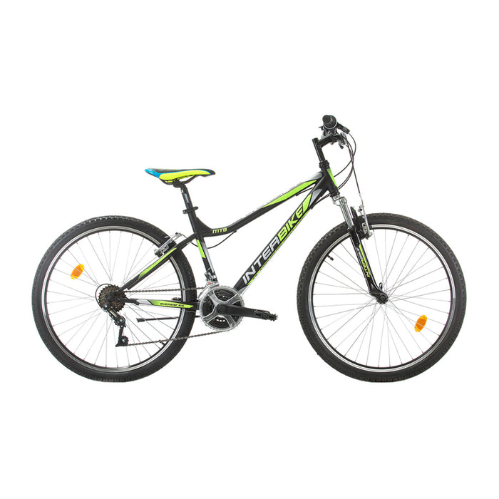 ВЕЛОСИПЕД INTERBIKE EVEREST 26" BLACK СКОРОСТИ 18, РАМКА СТОМАНЕНА