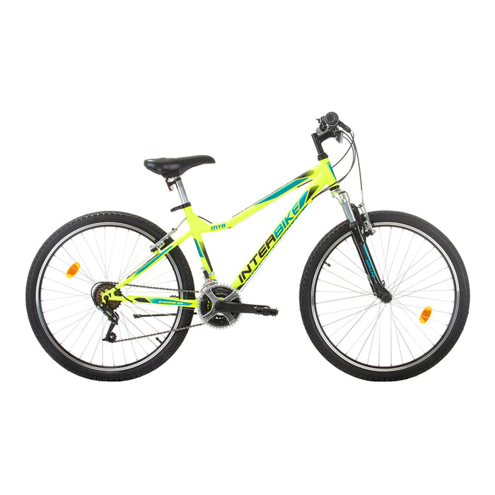 ВЕЛОСИПЕД INTERBIKE EVEREST 26" NEON GREEN СКОРОСТИ 18, 18 СКОРОСТИ, РАМКА СТОМАНЕНА