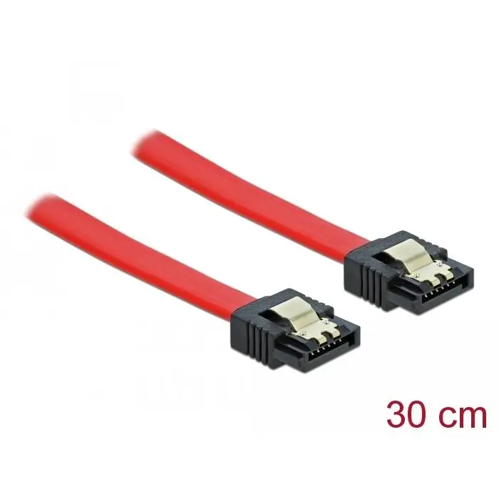 Интерфейсен кабел SATA III DeLock Прави конектори 30 cm.