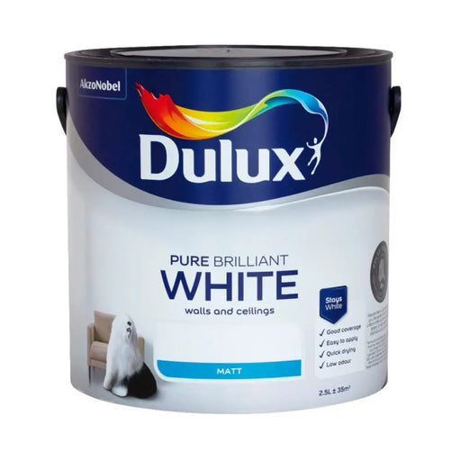 ИНТЕРИОРНА БОЯ PURE BRILLIANT WHITE MATT DULUX