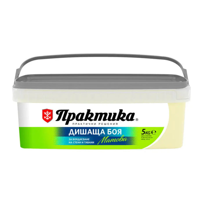ИНТЕРИОРНА БОЯ ЦВЯТ КРЕМ 5 KG PRAKTIKA