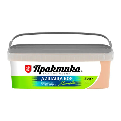 ИНТЕРИОРНА БОЯ ЦВЯТ НЕКТАР 5 KG PRAKTIKA